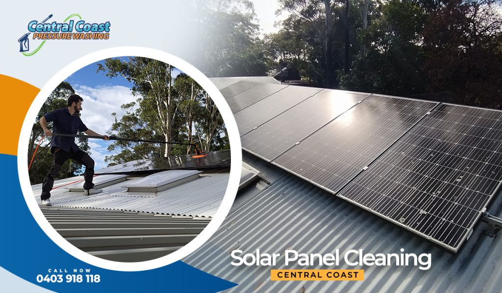 Solar panel cleaning Central Coast