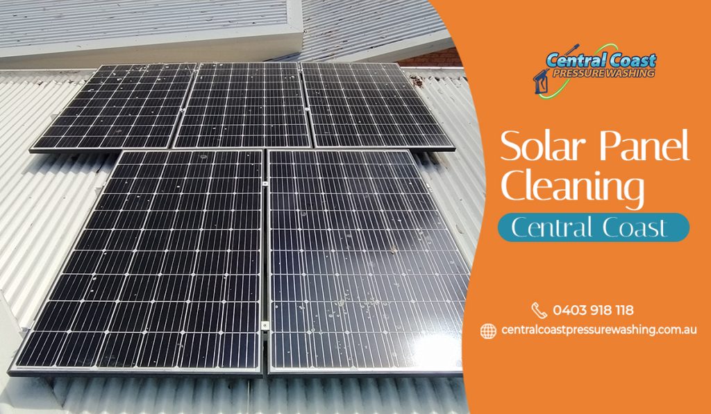 Solar panel cleaning Central Coast