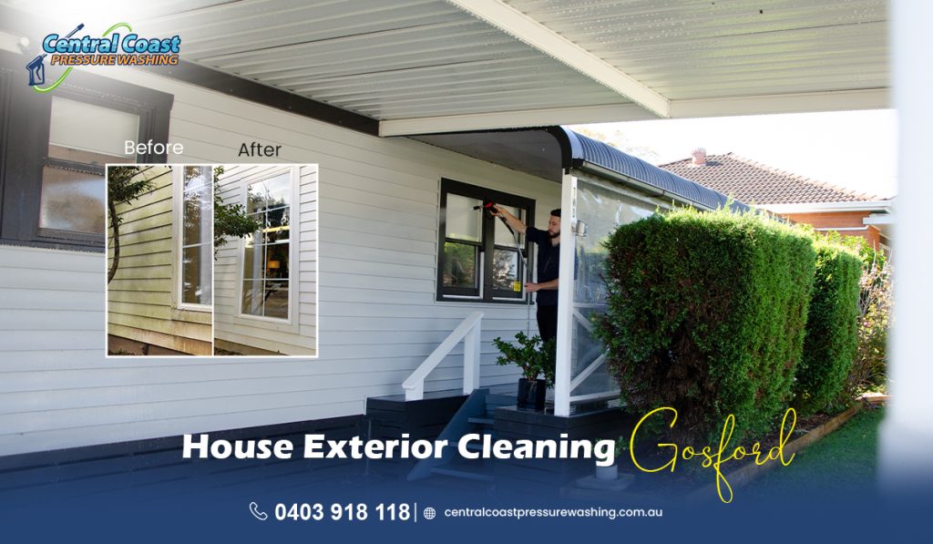 House exterior cleaning service