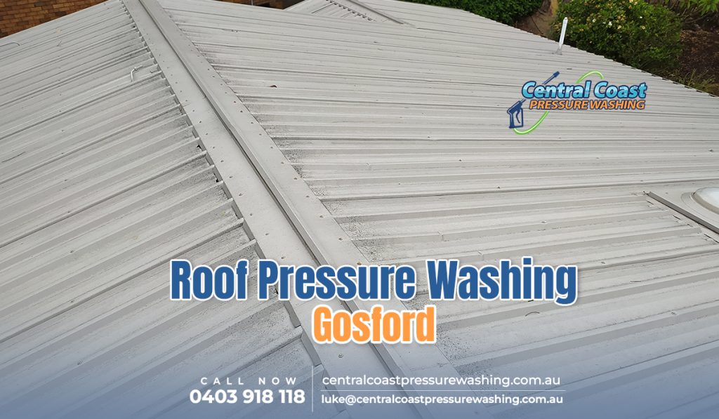 Roof pressure washing service